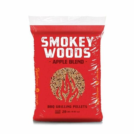 SMOKY WOODS Smokey Woods Hardwood Pellets All Natural Apple 20 lb J056
